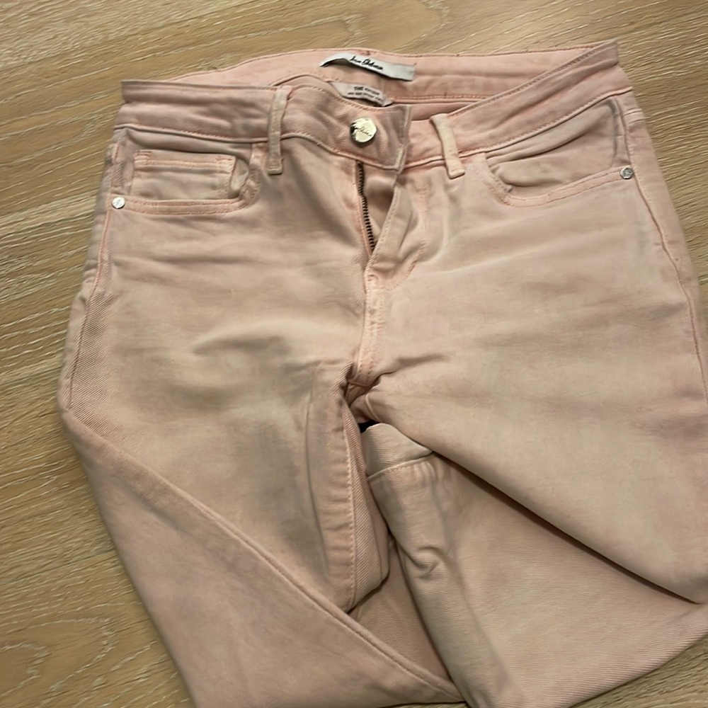 Sam Edelman mid rise skinny ankle pink corduroy